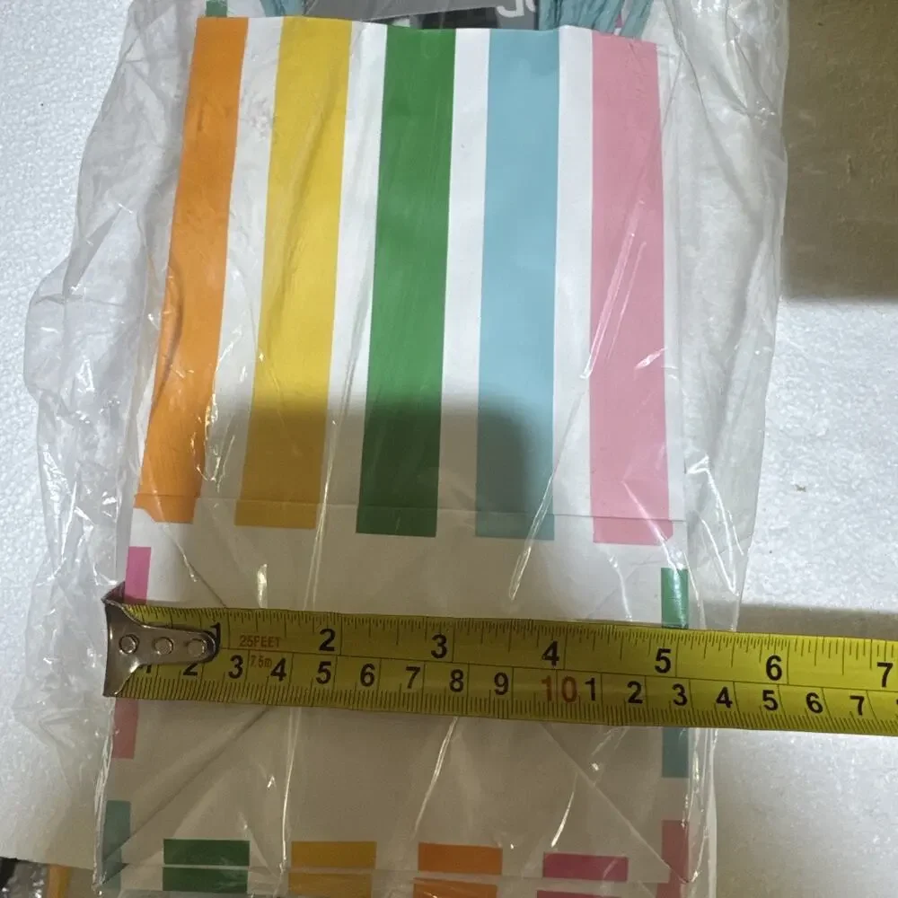 Target Spritz Striped Print Paper Rope Handle Gift Bags Lot of 96 bags